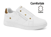 Tênis Slip Zíper Branco